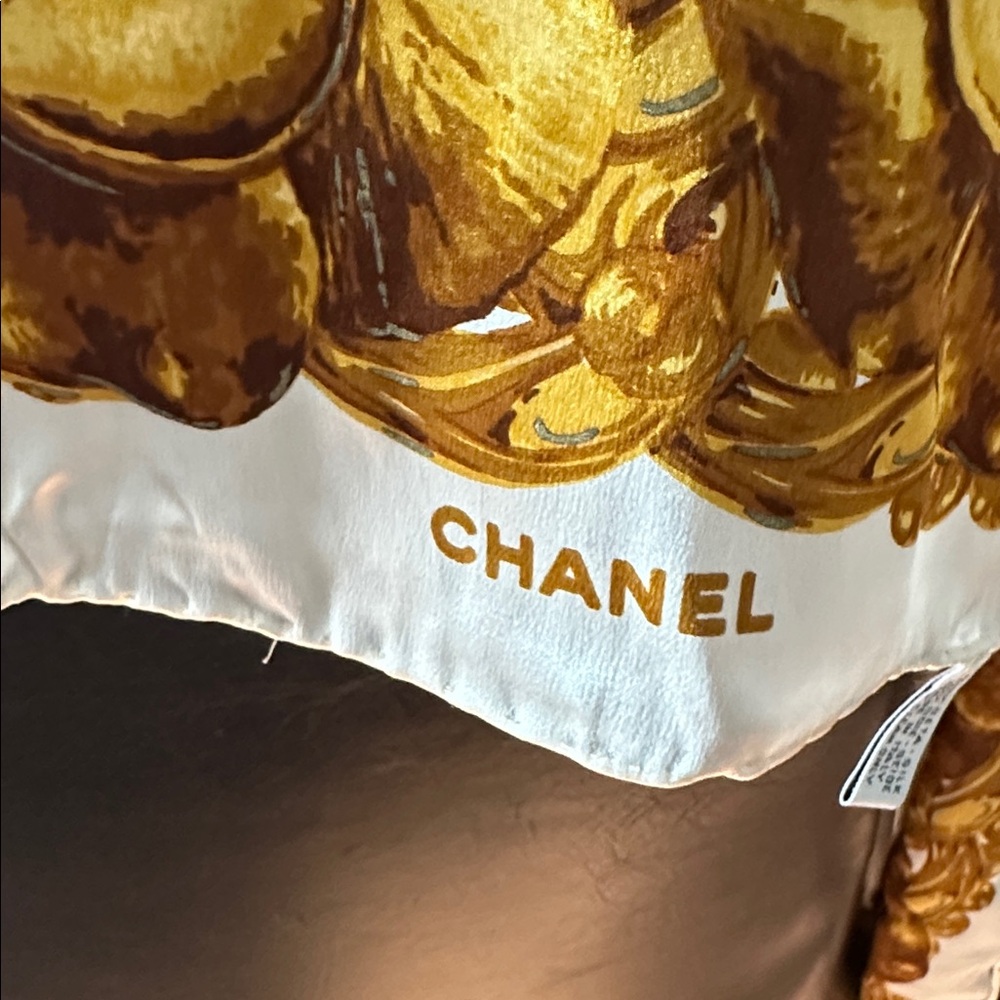Authentic Chanel Silk Scarf - Picture 3 of 10